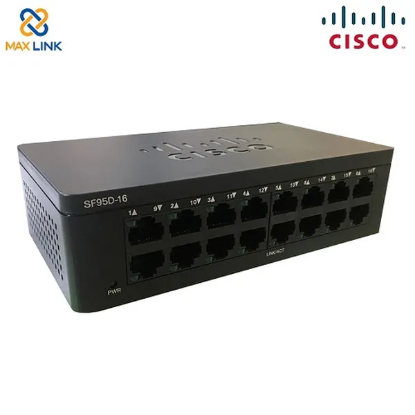 Cisco SF95D-16 16-Port 10100 Desktop Switch