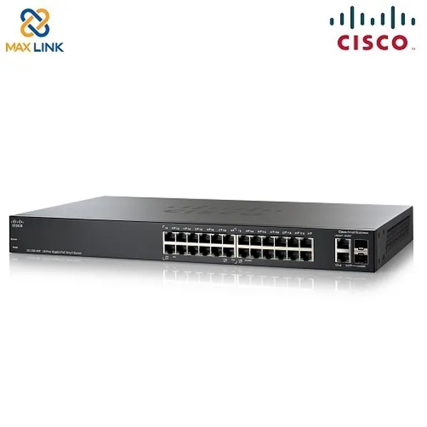 Cisco SG250X-24 24-Port Gigabit Smart Switch with 10G Uplinks