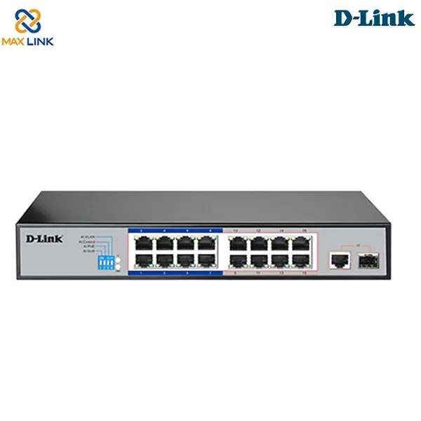 Switch POE 16 cổng 10/100M DES-F1017P