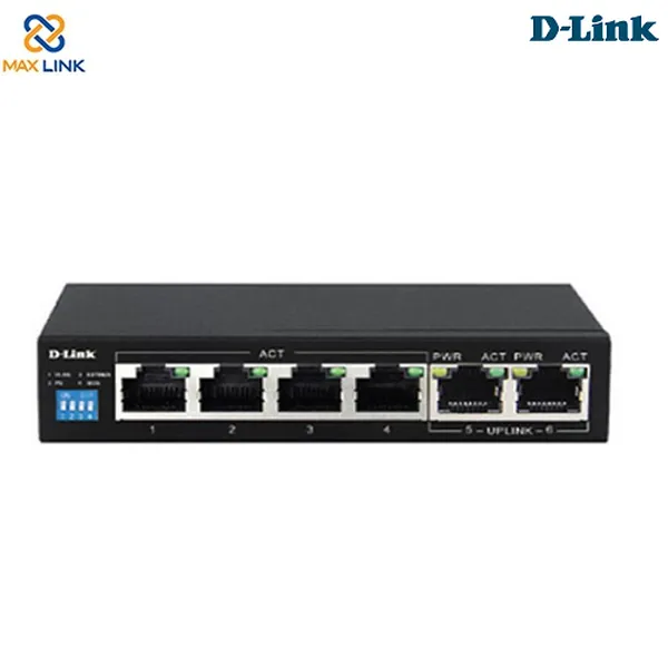 Switch POE 6 cổng DES-F1006P