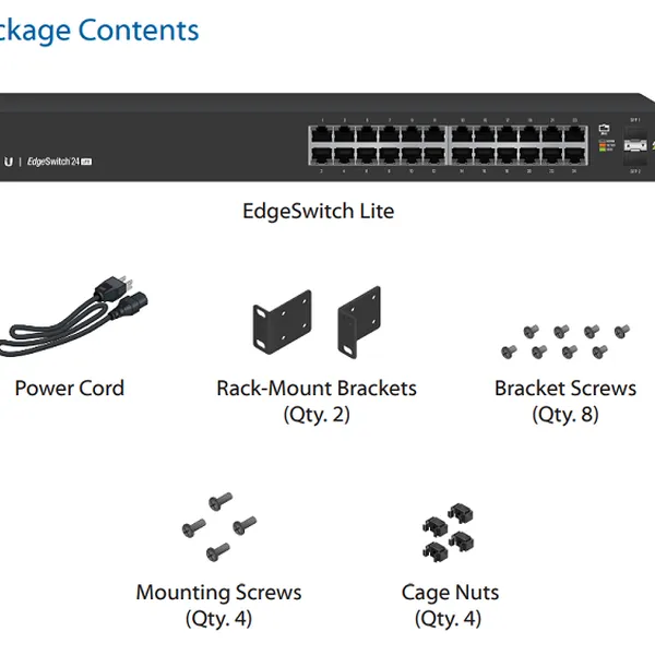 Thiết bị chuyển mạch EdgeSwitch 24 Lite
