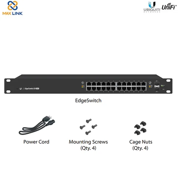Thiết bị chuyển mạch - Ubiquiti EdgeSwitch 24 500W ES-24-500W