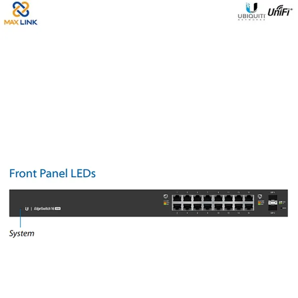 Thiết bị chuyển mạch - Ubiquiti EdgeSwitch 16-Port 150W