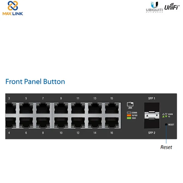 Thiết bị chuyển mạch - Ubiquiti EdgeSwitch 16-Port 150W