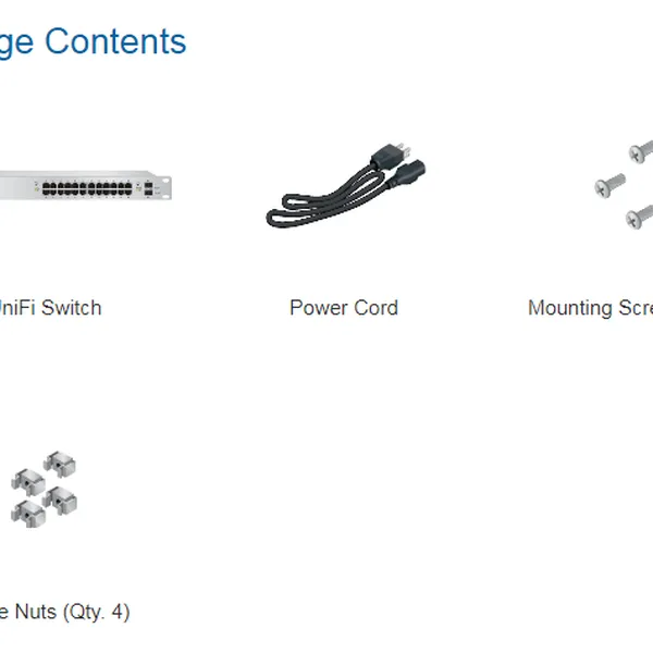 Thiết bị chuyển mạch - UniFi Switch 24-Port 250W-500W