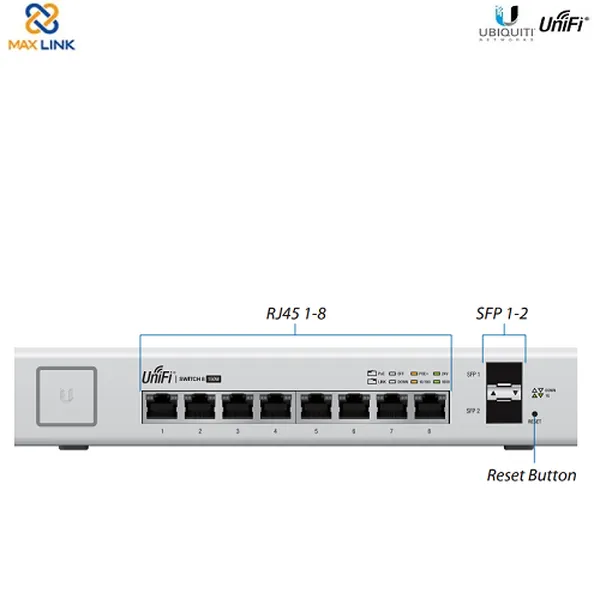 Thiết bị chuyển mạch UniFi Switch US-8-150W