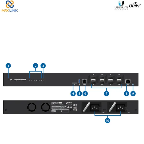 Thiết bị định tuyến EdgeRouter Infinity ER-8-XG