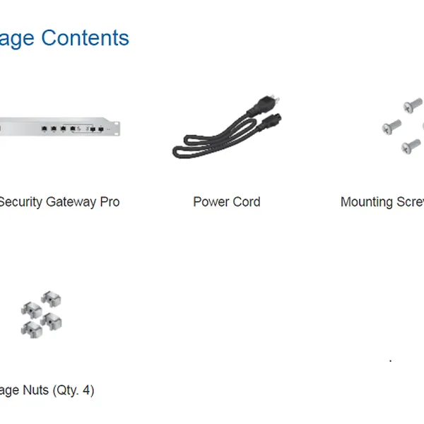 Thiết bị định tuyến UniFi Security Gateway Pro USG-PRO-4
