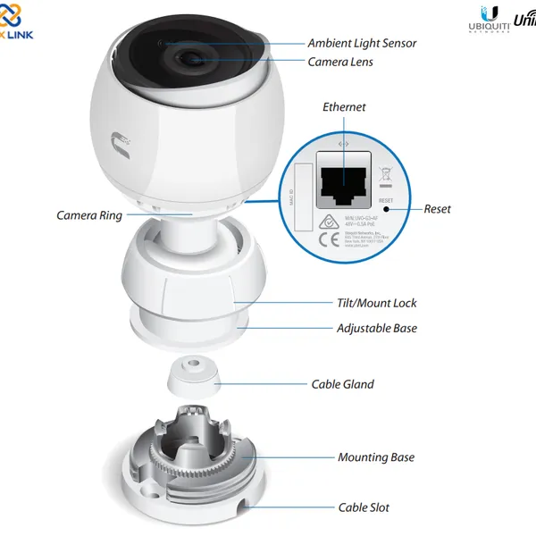 Thiết bị IP camera - Ubiquiti UniFi® Video Camera G3-AF UVC-G3-AF