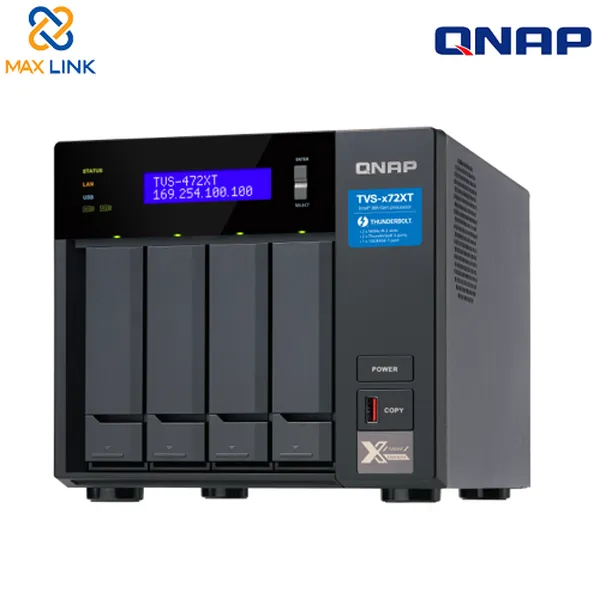Thiết bị lưu trữ mạng NAS Qnap TVS-472XT-PT-4G