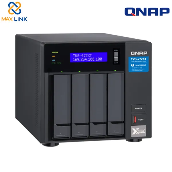Thiết bị lưu trữ mạng NAS Qnap TVS-472XT-PT-4G