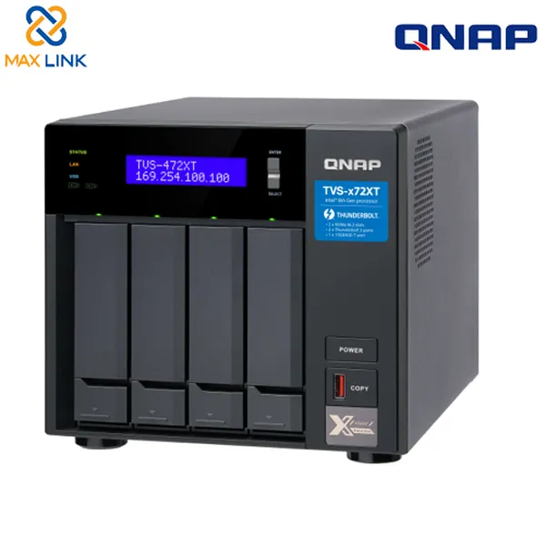 Thiết bị lưu trữ mạng NAS Qnap TVS-472XT-PT-4G