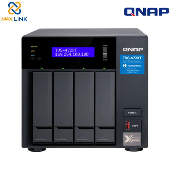 Thiết bị lưu trữ mạng NAS Qnap TVS-472XT-PT-4G