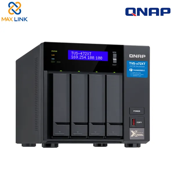 Thiết bị lưu trữ mạng NAS Qnap TVS-472XT-PT-4G