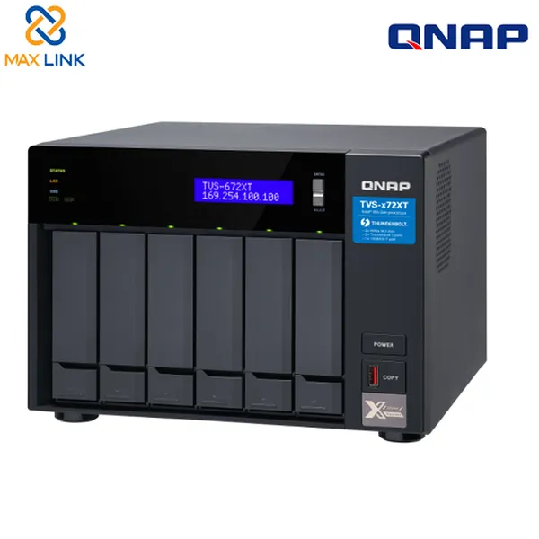 Thiết bị lưu trữ mạng NAS Qnap TVS-672XT-i3-8G