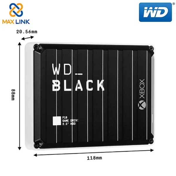 Ổ cứng WD BLACK P10 GAME DRIVE FOR XBOX (PORTABLE) 5TB WDBA5G0050BBK-WESN
