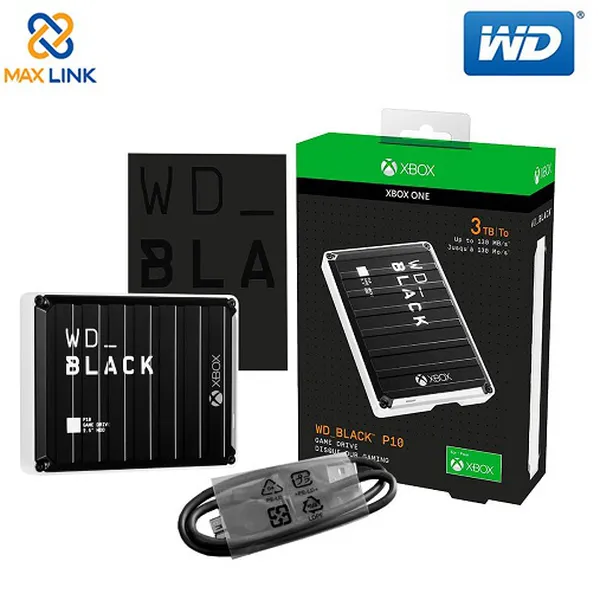 Ổ cứng WD BLACK P10 GAME DRIVE FOR XBOX (PORTABLE) 3TB WDBA5G0030BBK-WESN