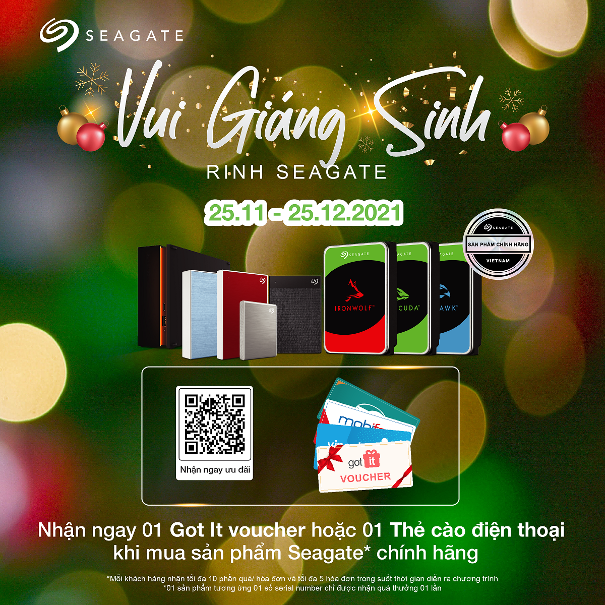 VUI GIÁNG SINH - RINH SEAGATE VUI GIÁNG SINH - RINH SEAGATE