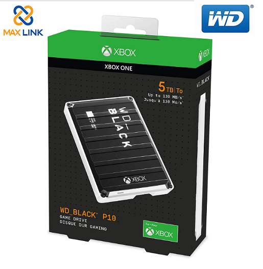 Ổ cứng WD BLACK P10 GAME DRIVE FOR XBOX (PORTABLE) 5TB WDBA5G0050BBK-WESN Ổ cứng WD BLACK P10 GAME DRIVE FOR XBOX (PORTABLE) 5TB WDBA5G0050BBK-WESN