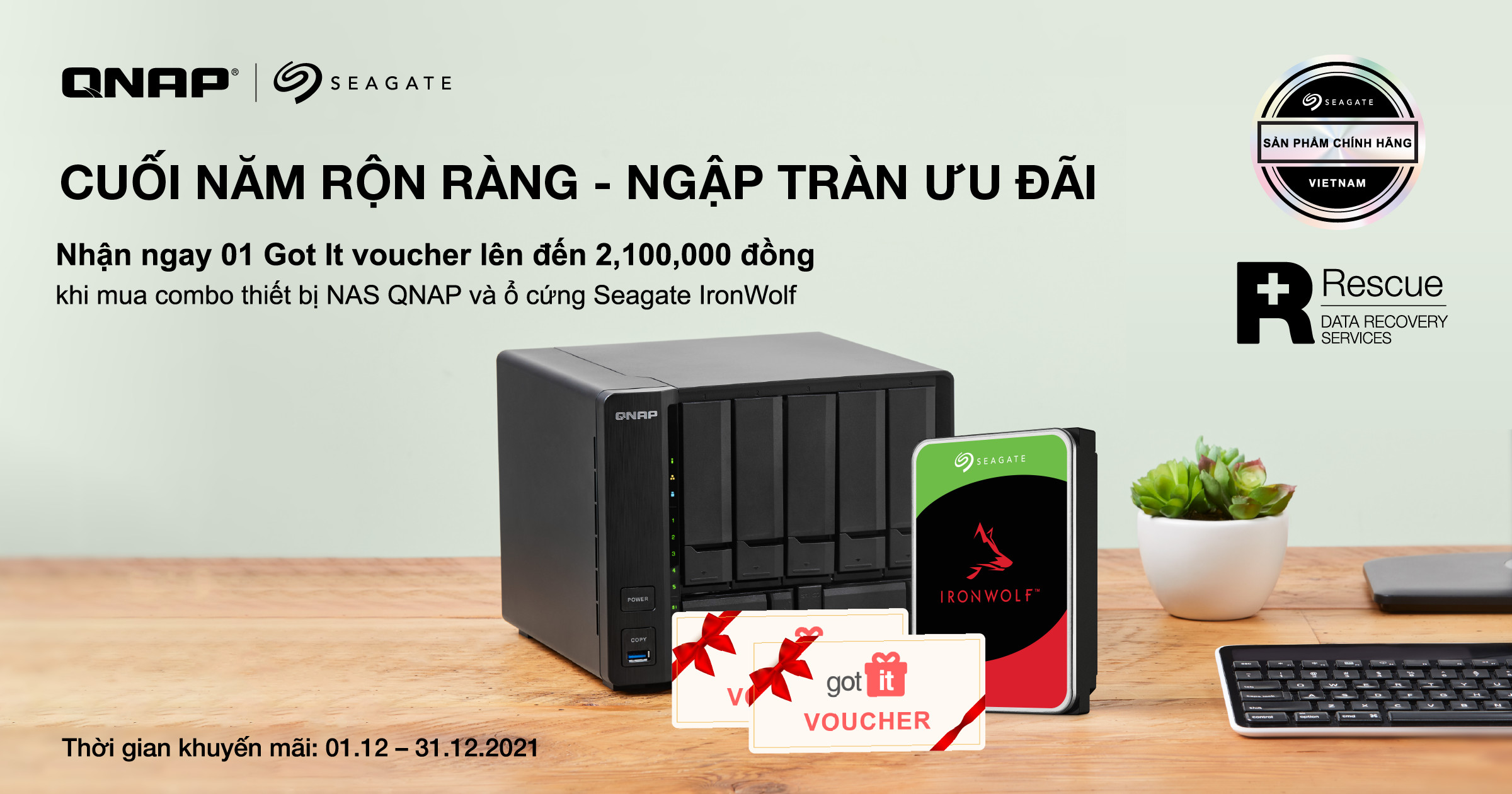 “CUỐI NĂM RỘN RÀNG – NGẬP TRÀN ƯU ĐÃI”, Seagate, QNAP “CUỐI NĂM RỘN RÀNG – NGẬP TRÀN ƯU ĐÃI”, Seagate, QNAP