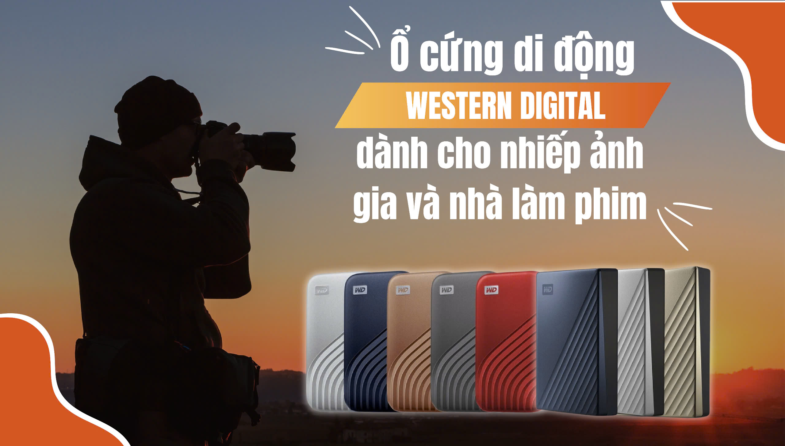 Ổ Cứng Di Động Western Digital Dành Cho Nhiếp Ảnh Gia và Nhà Làm Phim Ổ Cứng Di Động Western Digital Dành Cho Nhiếp Ảnh Gia và Nhà Làm Phim