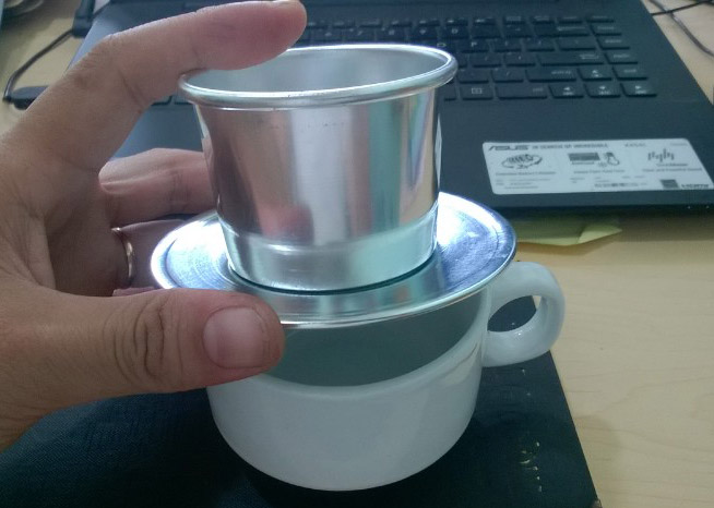 Mua phin cafe nhôm ở đâu? - phin dầy chặt, đường kính 7cm Mua phin cafe nhôm ở đâu? - phin dầy chặt, đường kính 7cm