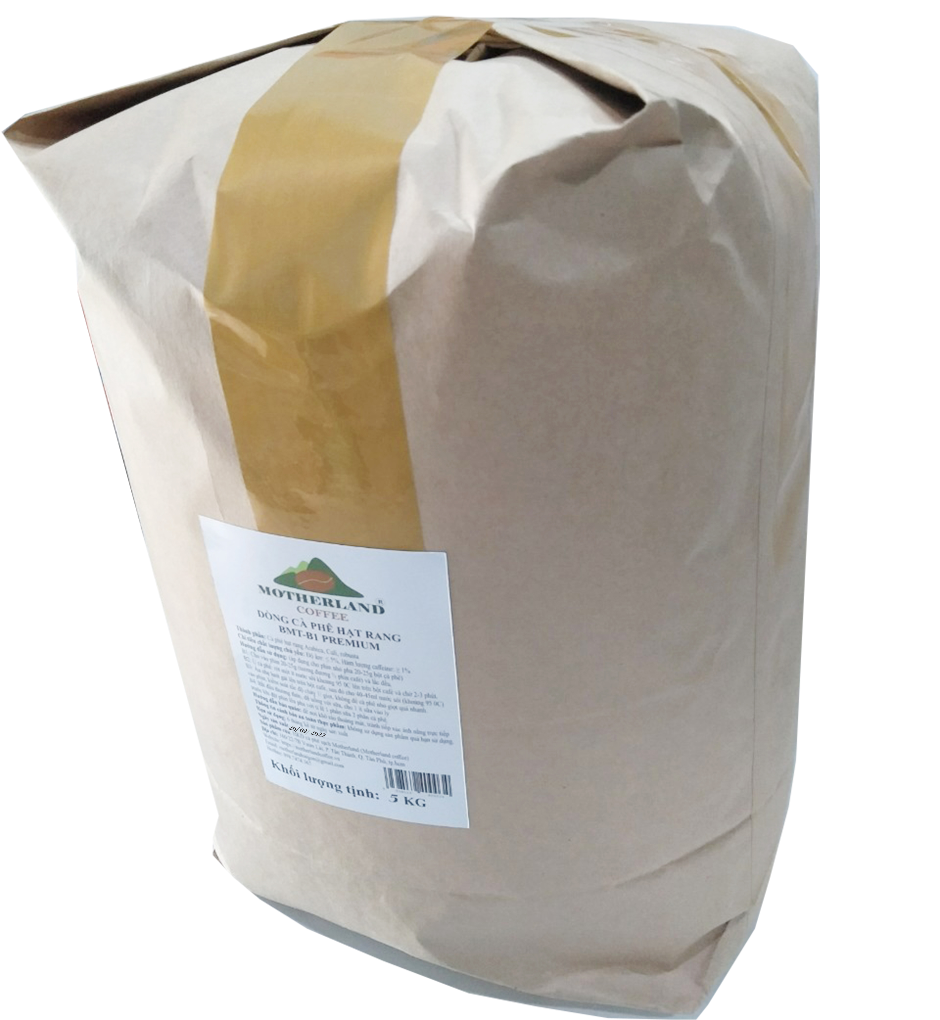 cà phê hạt rang Motherland BMT B1 túi 5kg cà phê hạt rang Motherland BMT B1 túi 5kg