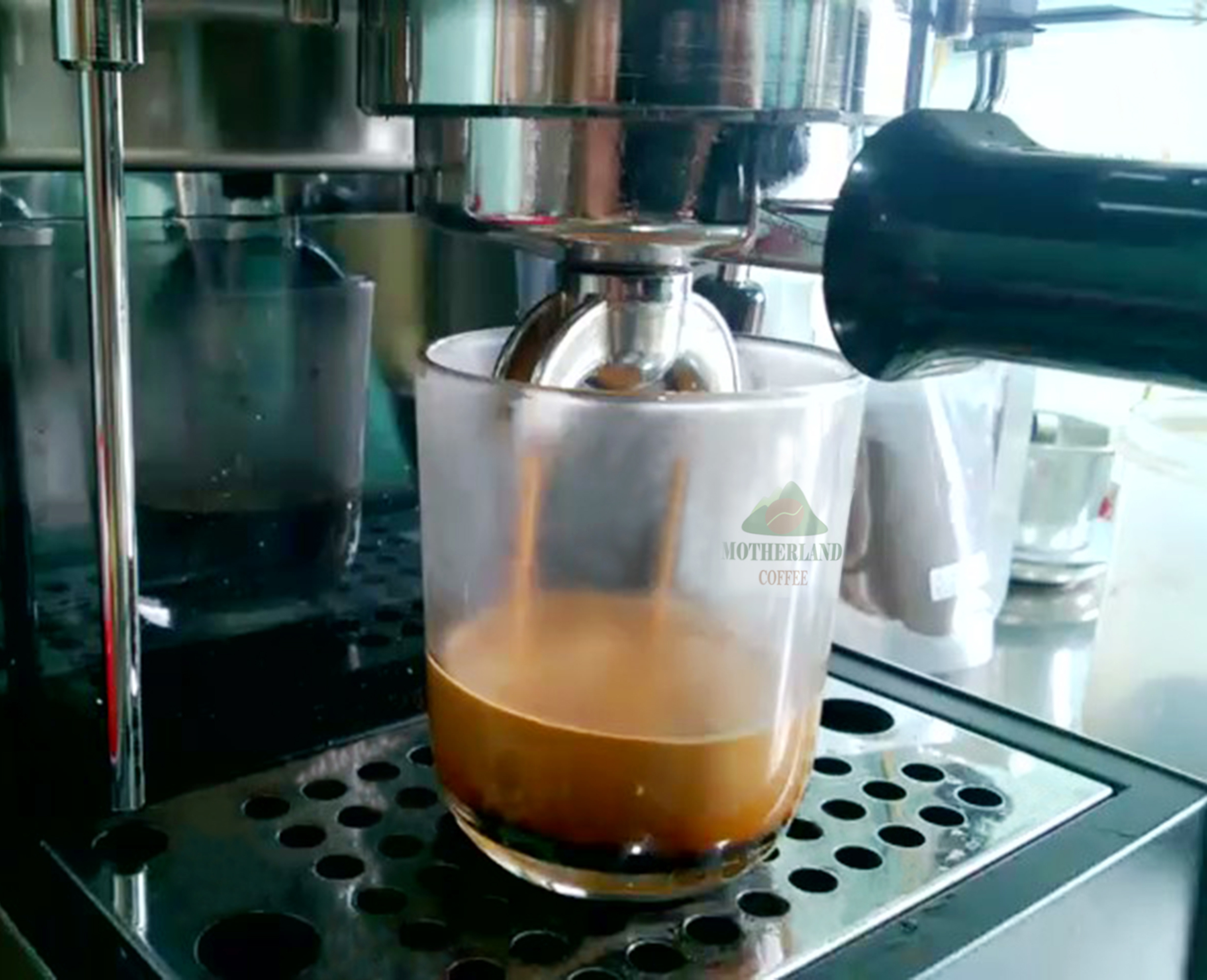 cà phê hạt pha máy motherland chiết xuất ra crema dầy cà phê hạt pha máy motherland chiết xuất ra crema dầy
