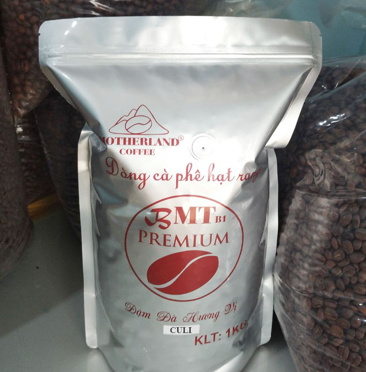 CÀ PHÊ HẠT RANG CULI ROBUSTA MOTHERLAND BTM B1 GÓI 1KG