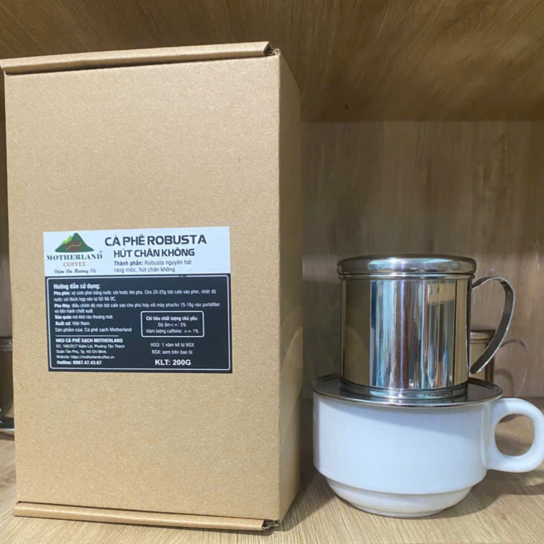 cà phê robusta hút chân không có hộp 1 cà phê robusta hút chân không có hộp 2