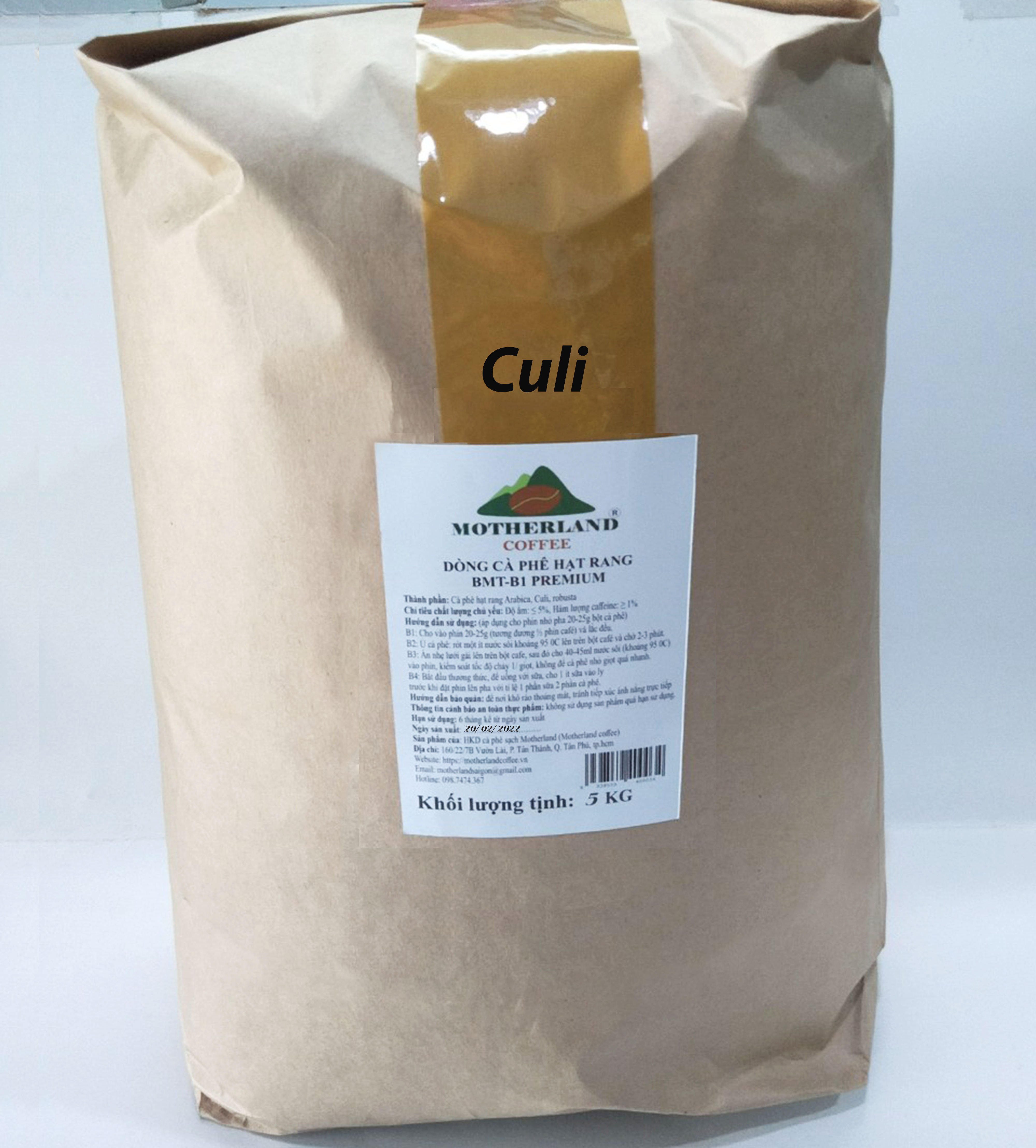 5kg cà phê culi Motherland 5kg cà phê culi Motherland