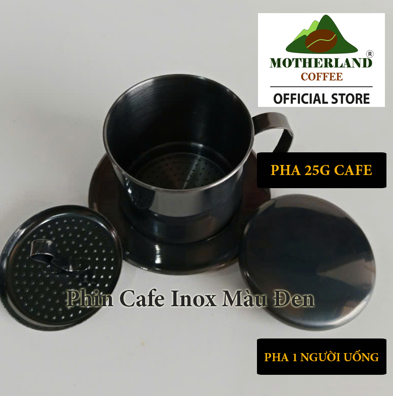 phin pha cafe inox màu đen phin pha cafe inox màu đen