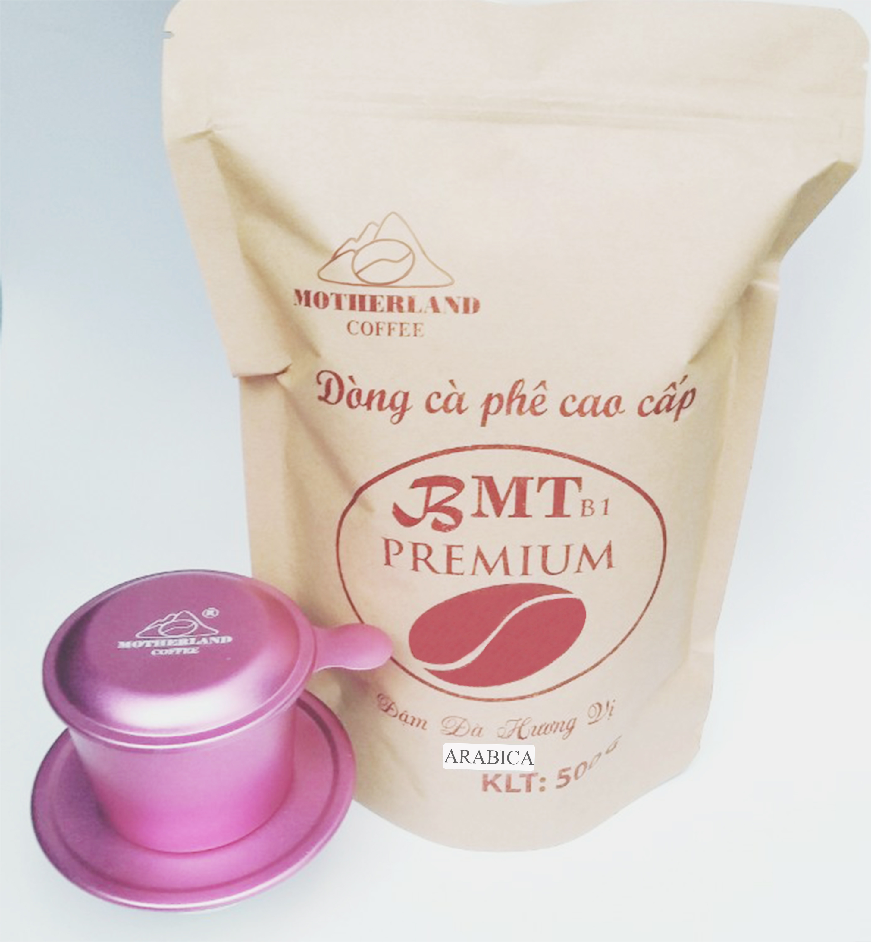 combo phin cà phê màu hồng đẹp và dòng cà phê cao cấp Motherland combo phin cà phê màu hồng đẹp và dòng cà phê cao cấp Motherland