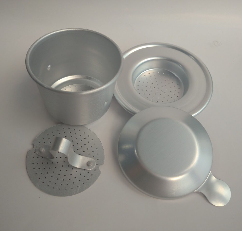 Phin cafe nhôm cao cấp màu trắng bạc Phin cafe nhôm cao cấp màu trắng bạc