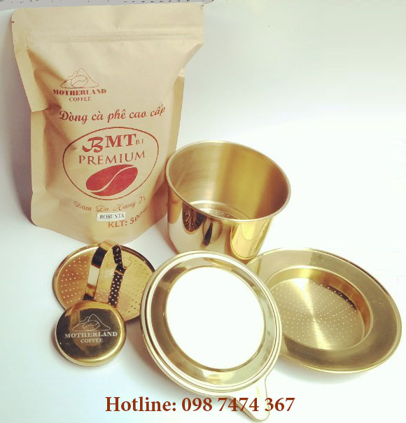 phin inox lớn mạ vàng pha 6 người uống phin inox lớn mạ vàng pha 6 người uống