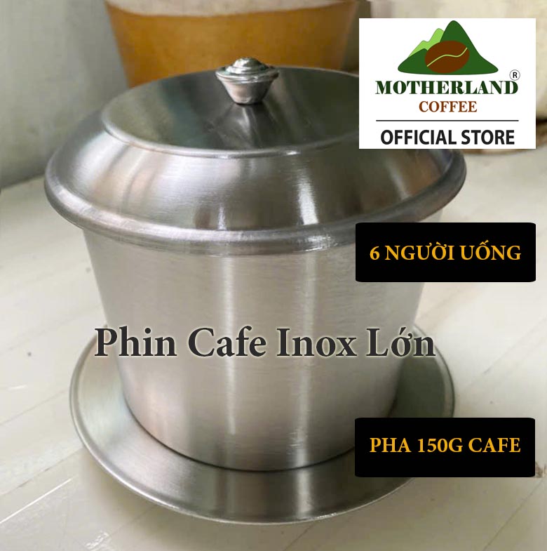 phin pha cà phê inox cỡ lớn mẫu mới phin pha cà phê inox cỡ lớn mẫu mới