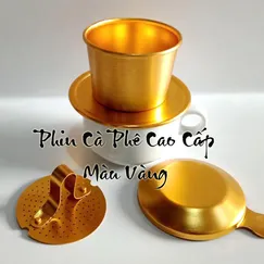PHIN PHA CÀ PHÊ NHÔM CAO CẤP MÀU VÀNG