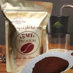 Cà phê hạt rang mộc pha phin gói 500g Motherland BMT b1 và phin cafe