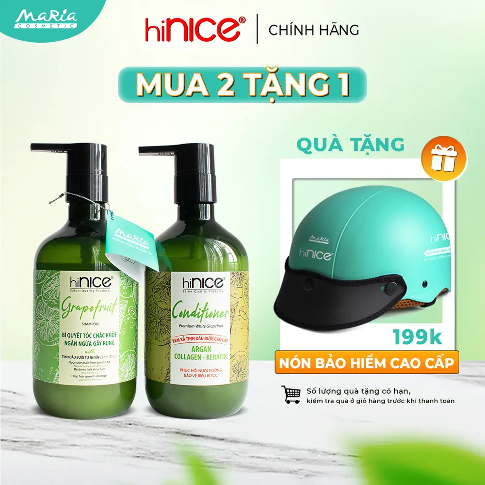 [TẶNG NÓN BẢO HIỂM] Combo 2 Chai Dầu Gội  Xả Bưởi & Thảo Dược Ngăn Rụng Tóc, Dưỡng Ẩm Giúp Tóc Suôn Mượt Bồng Bềnh 422g & 425ml