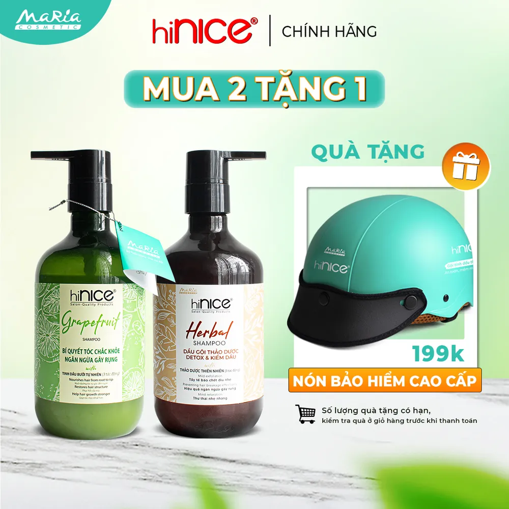 [TẶNG NÓN BẢO HIỂM] Combo 2 Chai Dầu Gội  Xả Bưởi & Thảo Dược Ngăn Rụng Tóc, Dưỡng Ẩm Giúp Tóc Suôn Mượt Bồng Bềnh 422g & 425ml