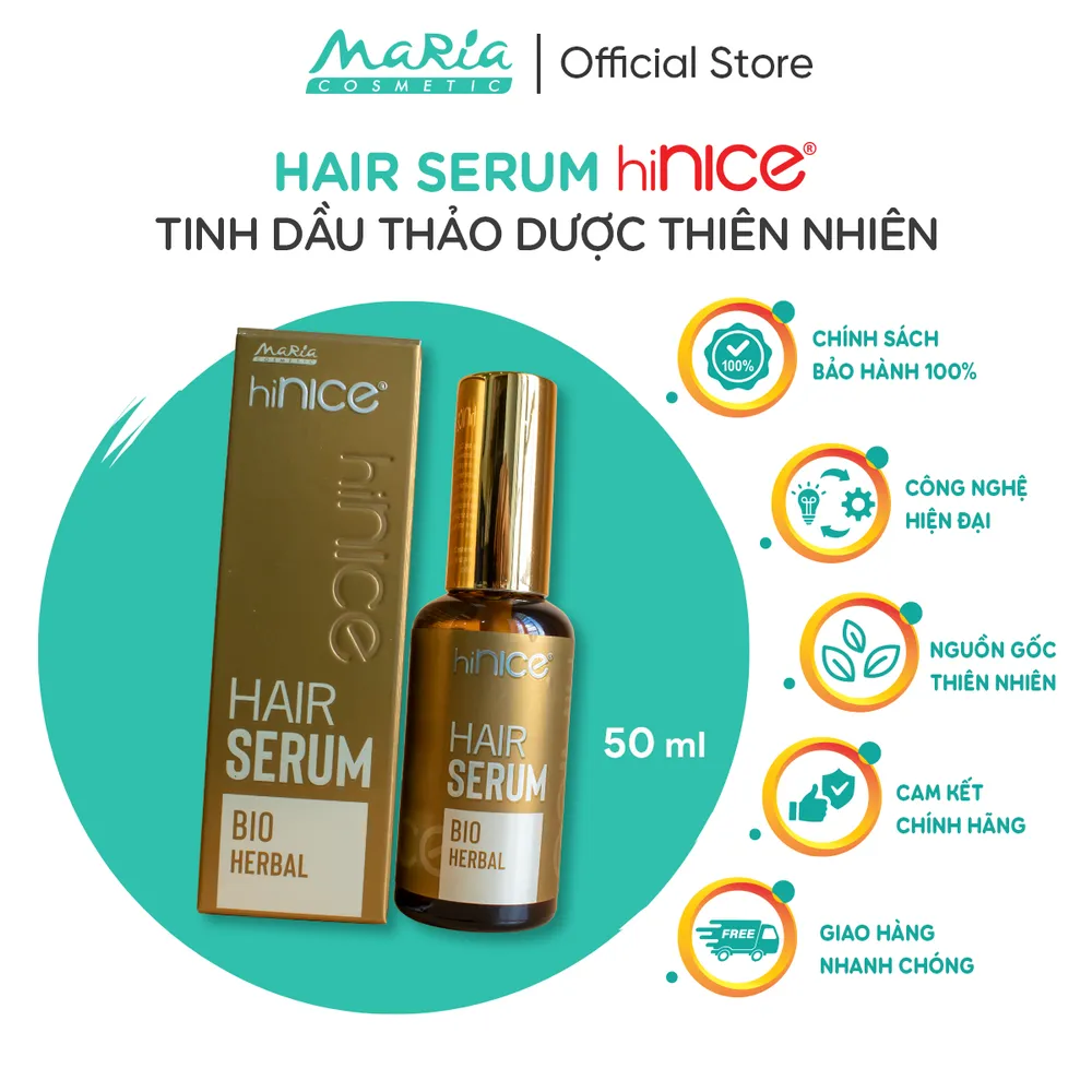 Serum dưỡng tóc hiNICE Thảo Dược giúp tóc mềm mượt, giữ ẩm 50ml