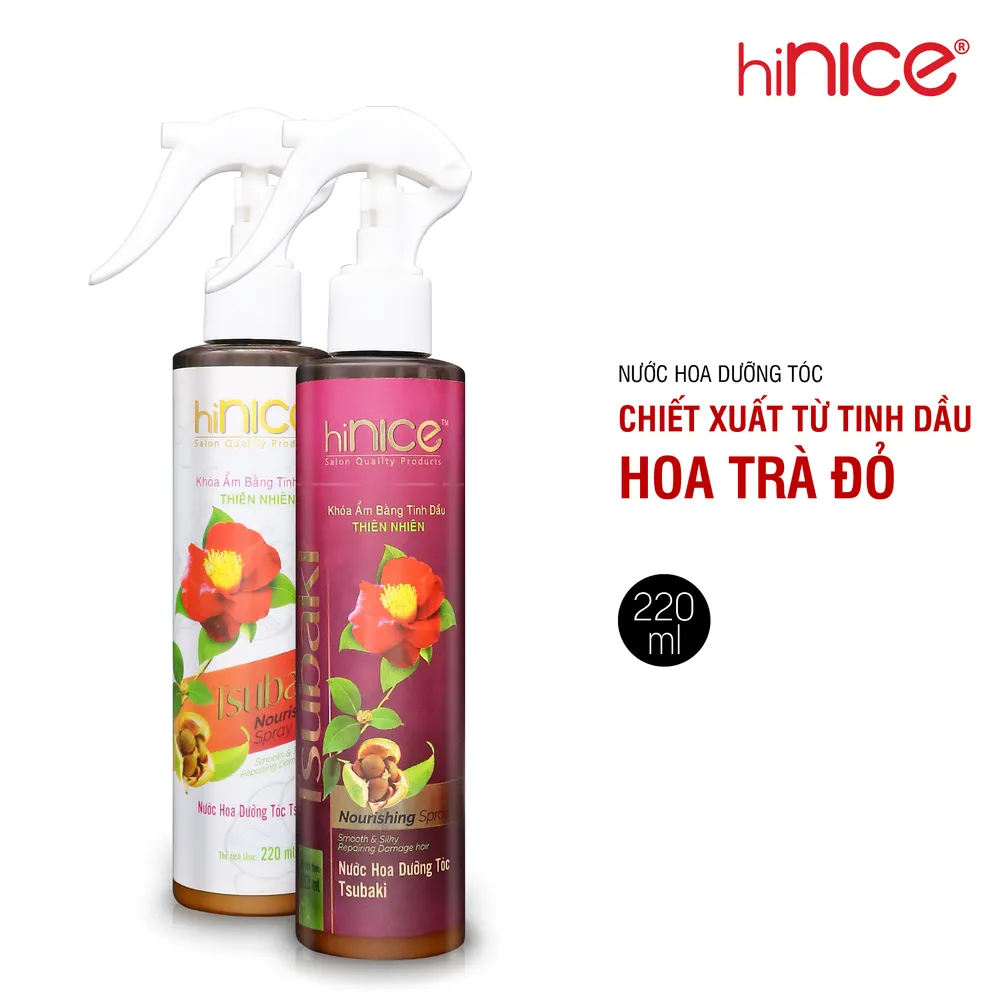 Nước hoa dưỡng tóc Tsubaki hiNICE ngăn ngừa gãy rụng 220ml
