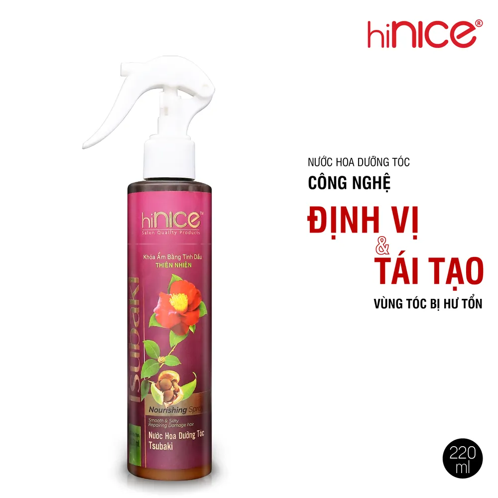 Nước hoa dưỡng tóc Tsubaki hiNICE ngăn ngừa gãy rụng 220ml