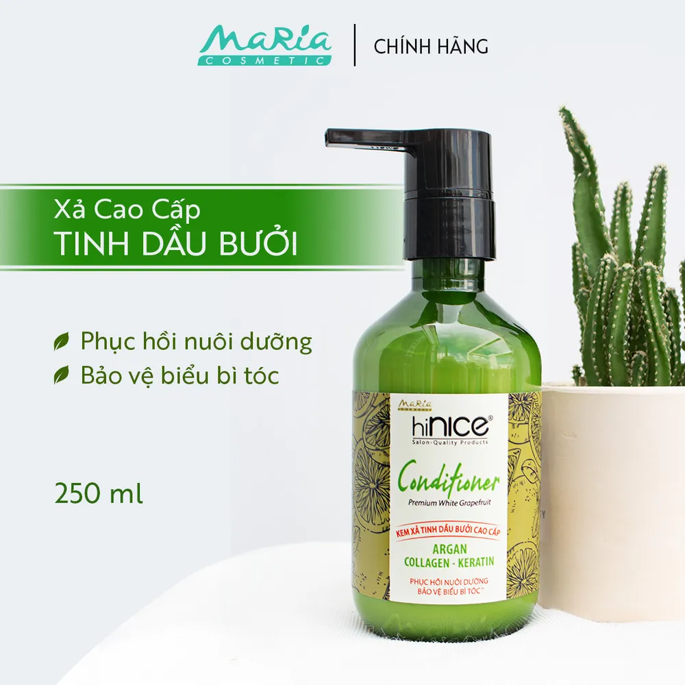 Combo Dầu Gội - Xả Tinh Dầu Bưởi hiNICE Hỗ Trợ Tóc Mọc Khỏe Nhanh Dài Chai 422g & 266ml
