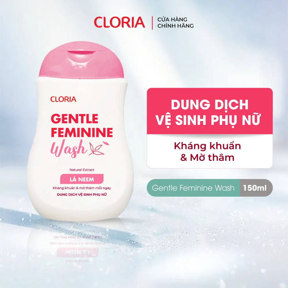 Dung dịch vệ sinh phụ nữ Cloria kháng khuẩn, mờ thâm (150ml) - Bảo Hành 100%