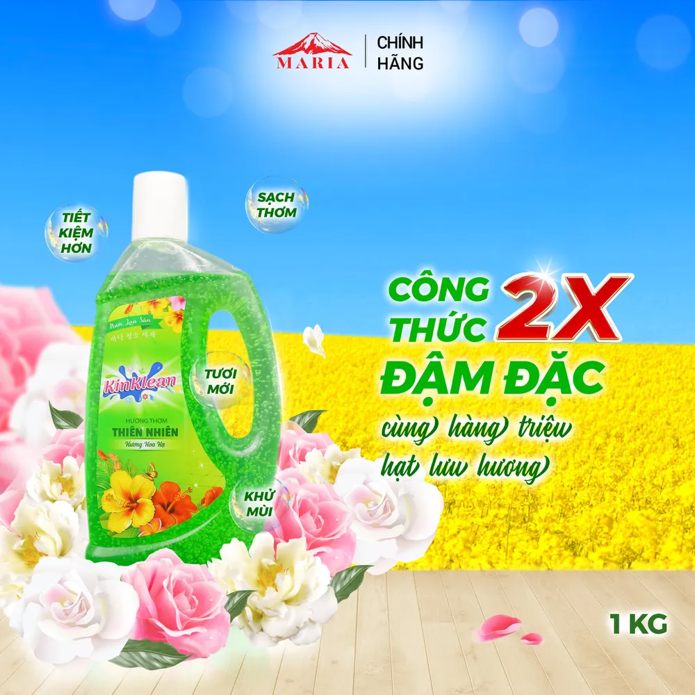 Nước Lau Sàn KinKlean hương Hoa Hạ (1kg)