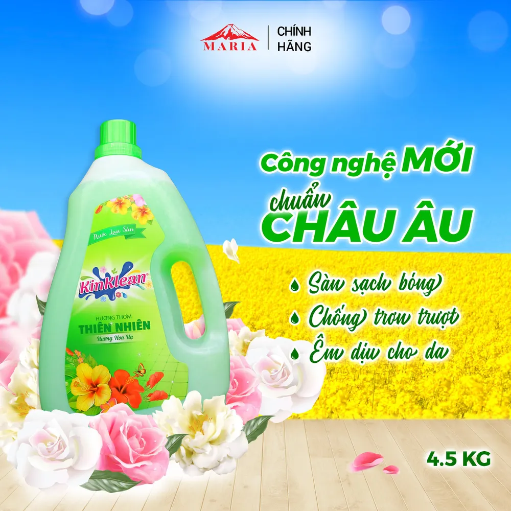 Nước Lau Sàn KinKlean hương Hoa Hạ (4.5kg)