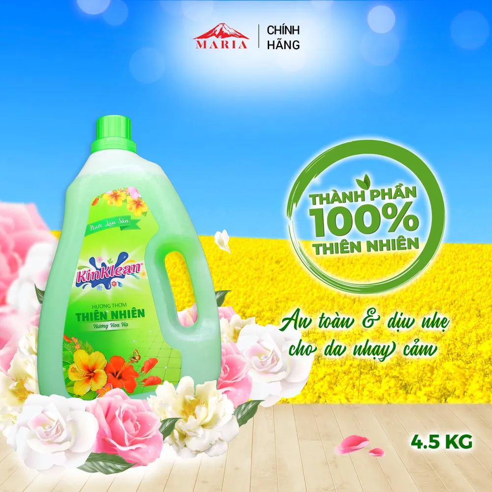Nước Lau Sàn KinKlean hương Hoa Hạ (4.5kg)
