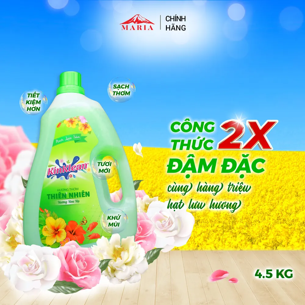 Nước Lau Sàn KinKlean hương Hoa Hạ (4.5kg)