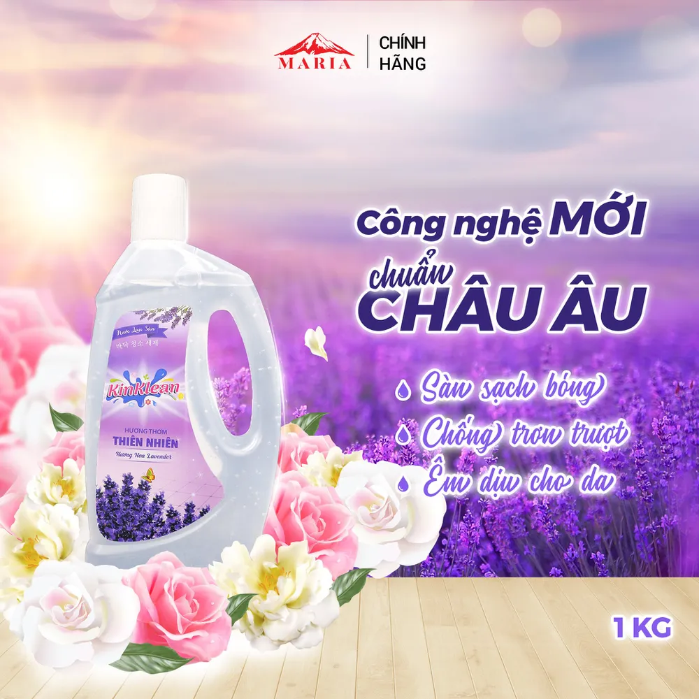 Nước Lau Sàn KinKlean hương Hoa Lavender (1kg)